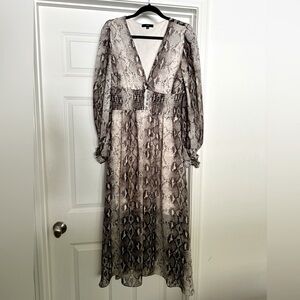 FATE midi snake print Dress large